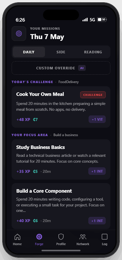 TheForge forge screen